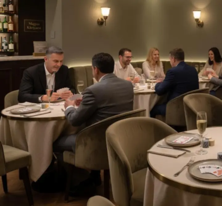Hangulatos offline póker este a Zeenviora elegáns éttermében